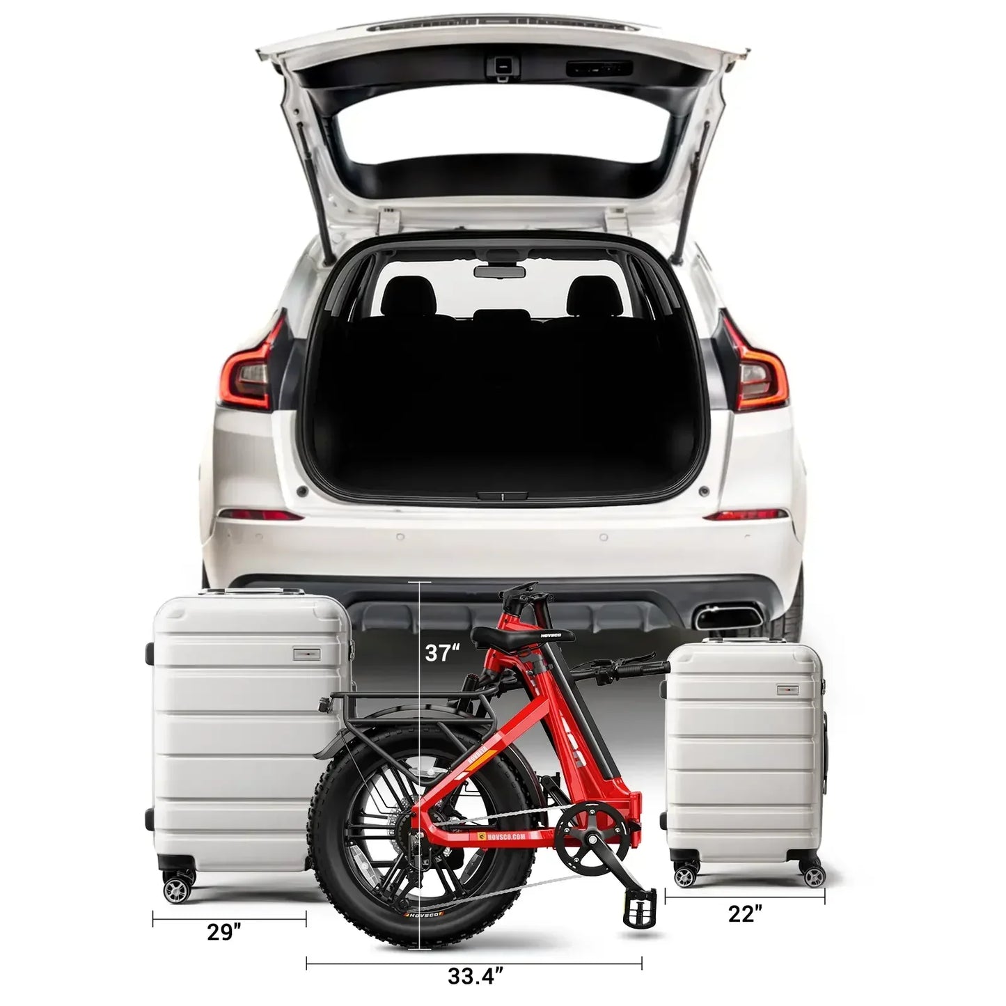 HOVSCO HovBeta 20" Foldable Fat Tire Electric Bike