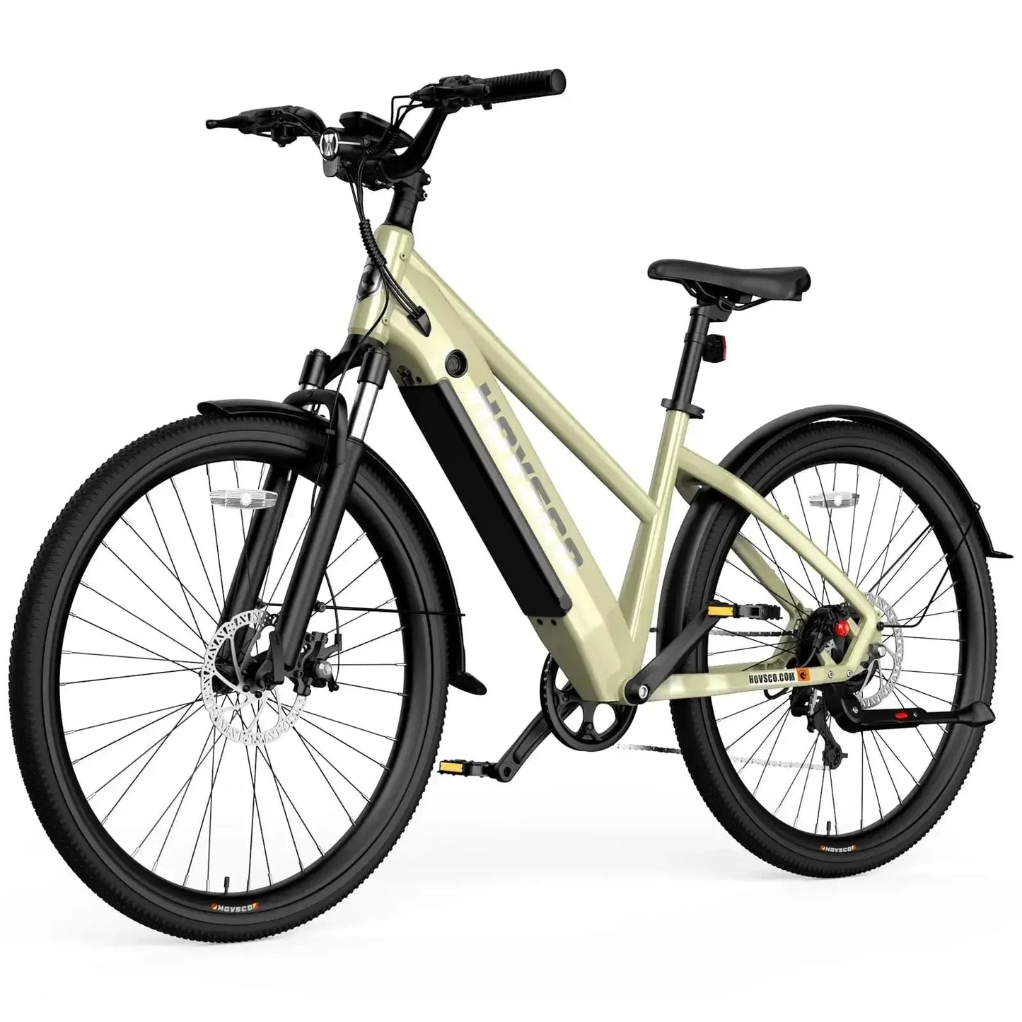 HOVSCO HovCity 27.5" Step-Thru Cruiser Electric Bike For Adults