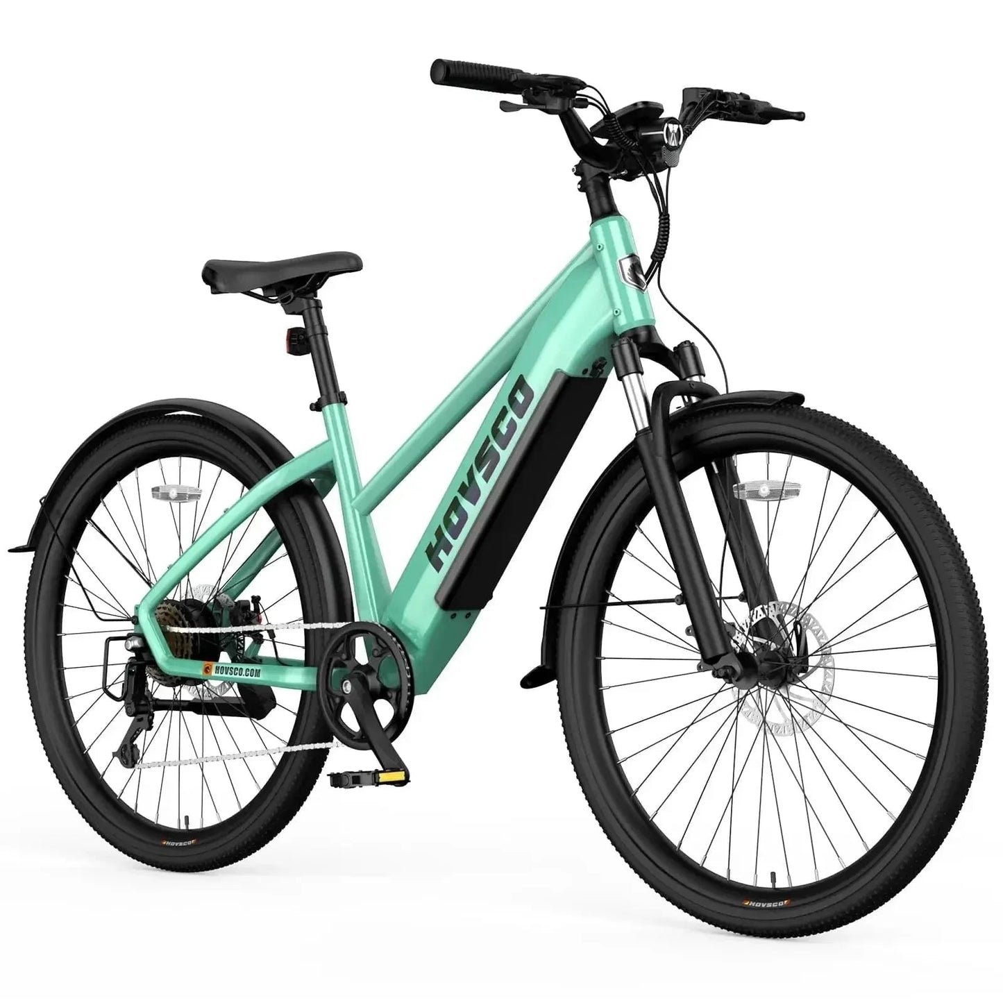 HOVSCO HovCity 27.5" Step-Thru Cruiser Electric Bike For Adults