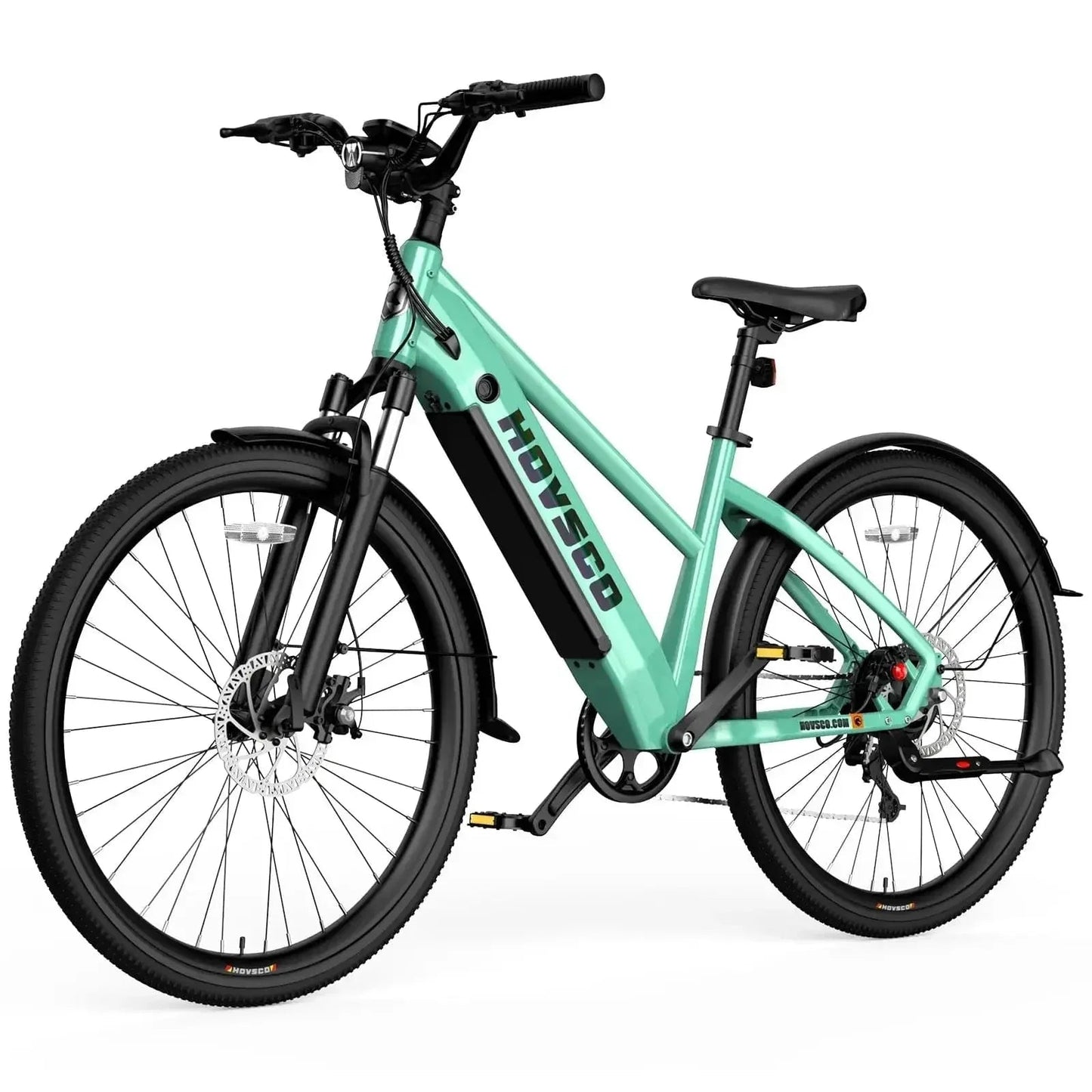 HOVSCO HovCity 27.5" Step-Thru Cruiser Electric Bike For Adults