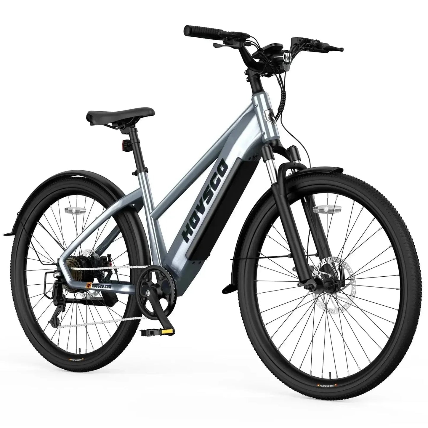HOVSCO HovCity 27.5" Step-Thru Cruiser Electric Bike For Adults