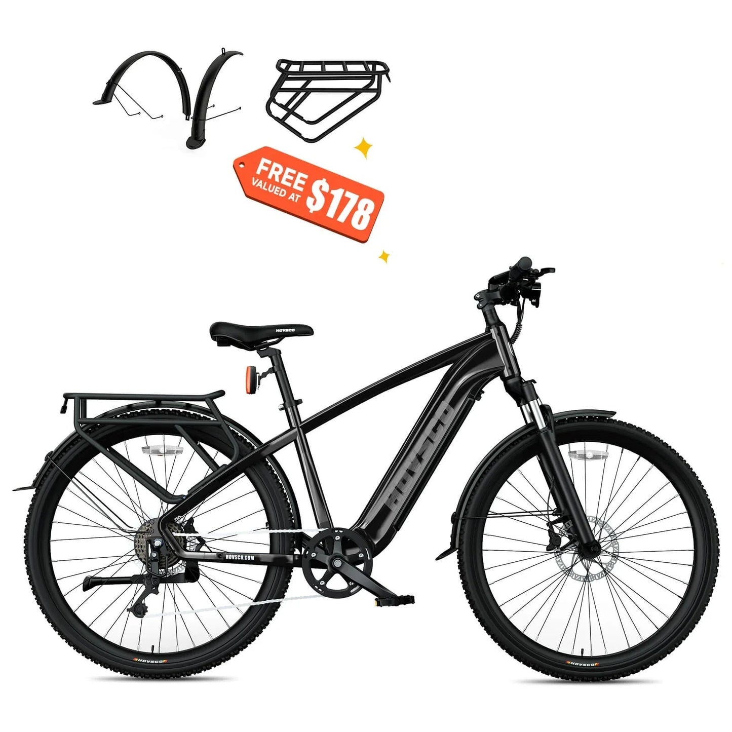 HOVSCO HovRanger 27.5" Electric Bike For Adults - Step Thru