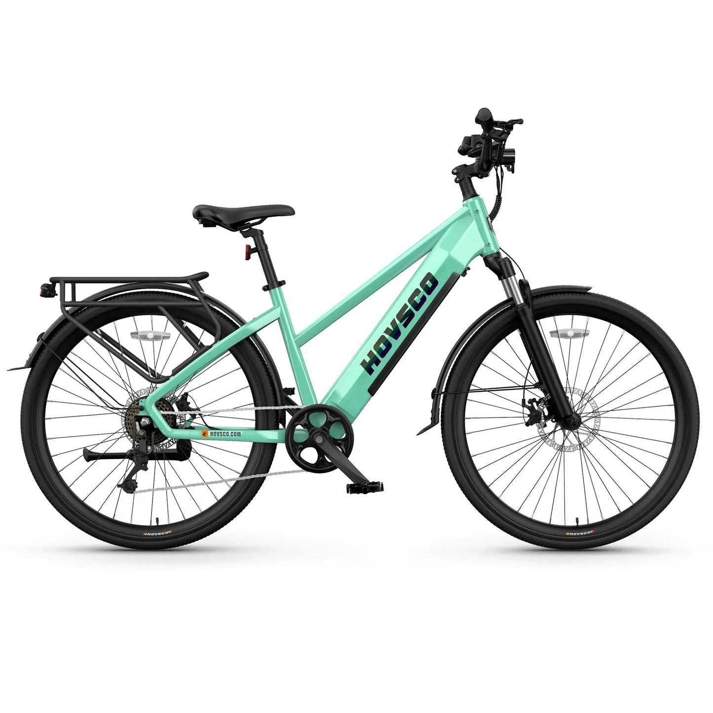 HOVSCO HovCity 27.5" Step-Thru Cruiser Electric Bike For Adults
