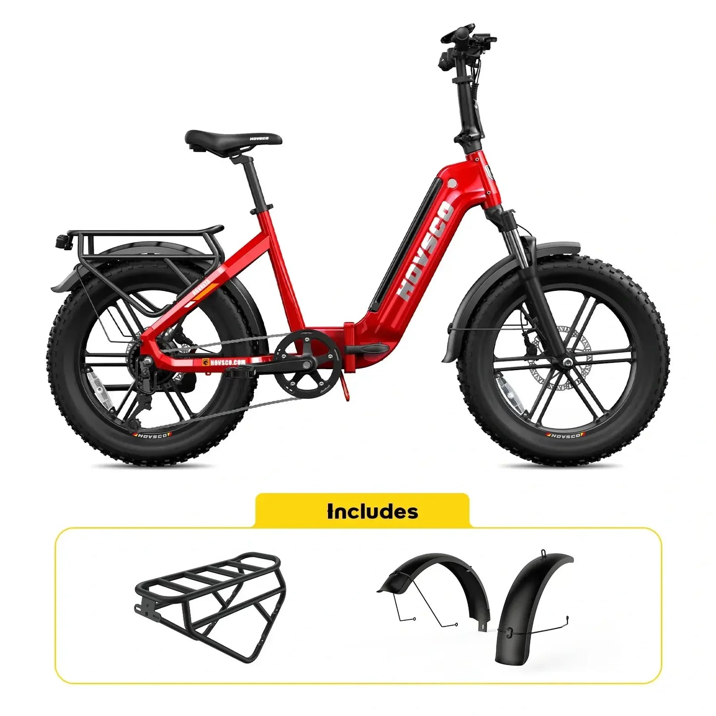 HOVSCO HovBeta 20" Foldable Fat Tire Electric Bike