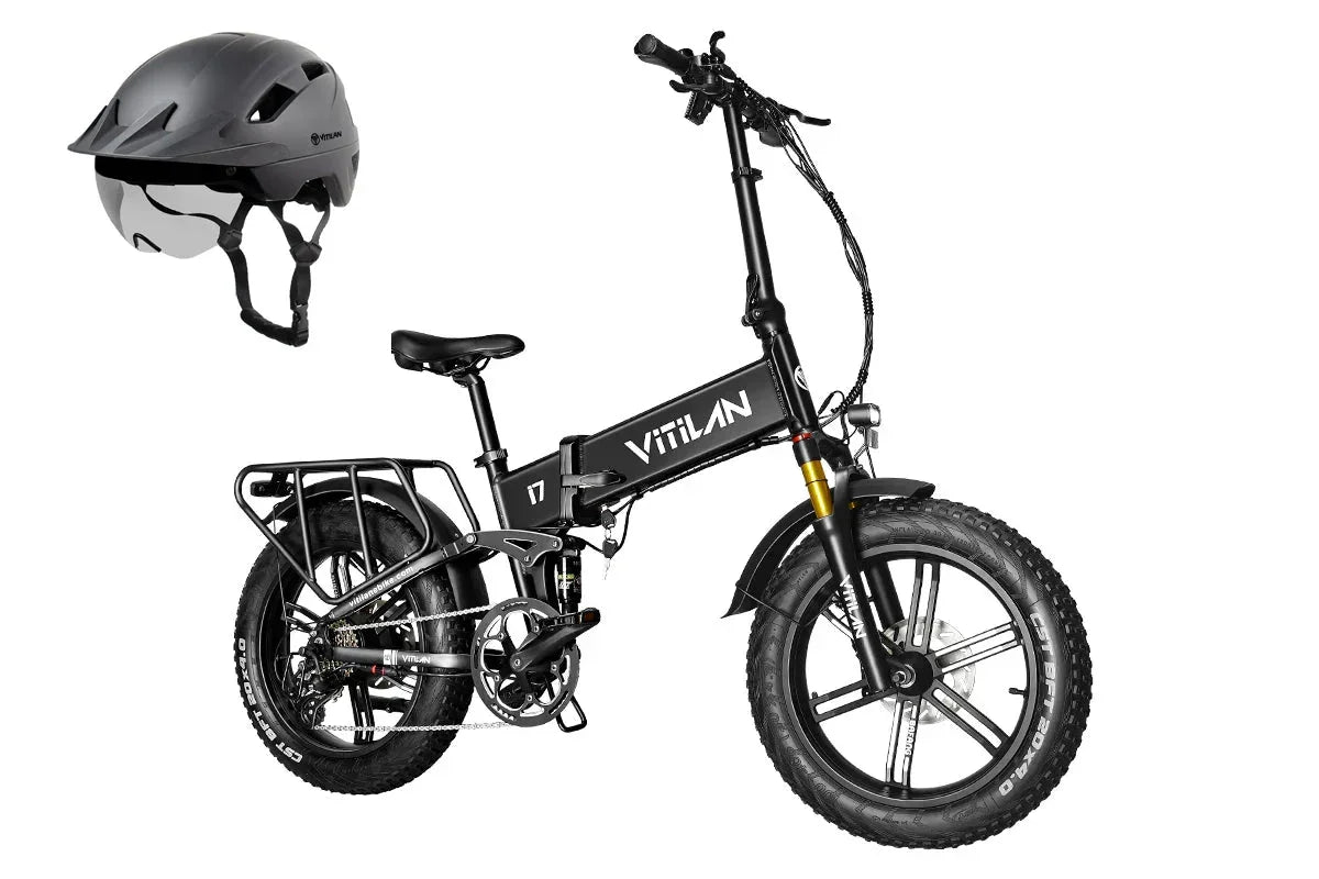 Vitilan I7 Pro Folding Full Suspension Electric Bike