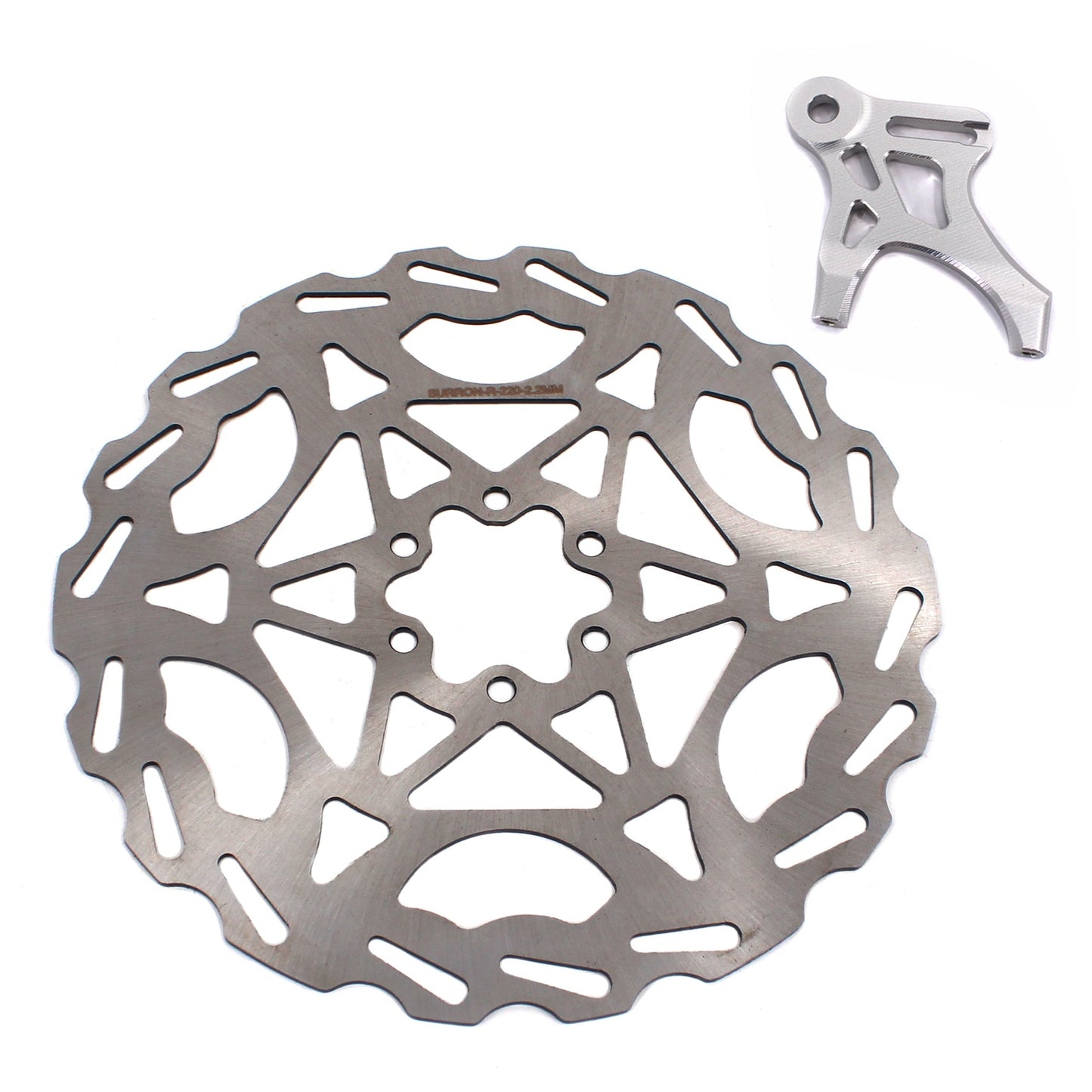 KKE Rear 220MM Disc with Adapter For Surron LBX, Segway X-260, E-Ride Pro SS 2.0