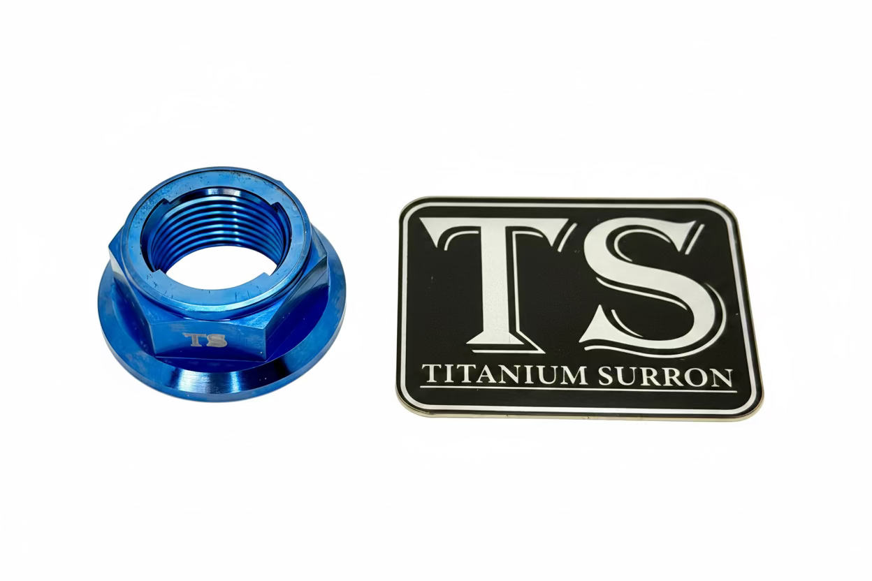 M20x1.5mm 36mm Titanium Locking Flange Nut | DIN 6923 Grade 5 6AL-4V