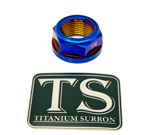 M20 Titanium Grade 5 6AL-4V DIN 6923 Locking Flange (31.5mm) Nut (Aerospace Grade)