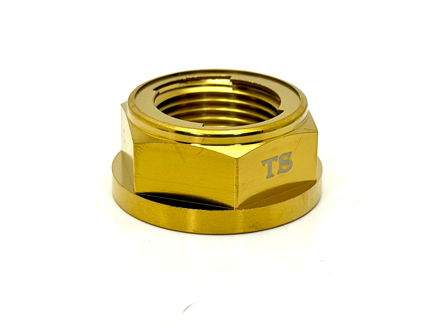 M20 Titanium Grade 5 6AL-4V DIN 6923 Locking Flange (31.5mm) Nut (Aerospace Grade)