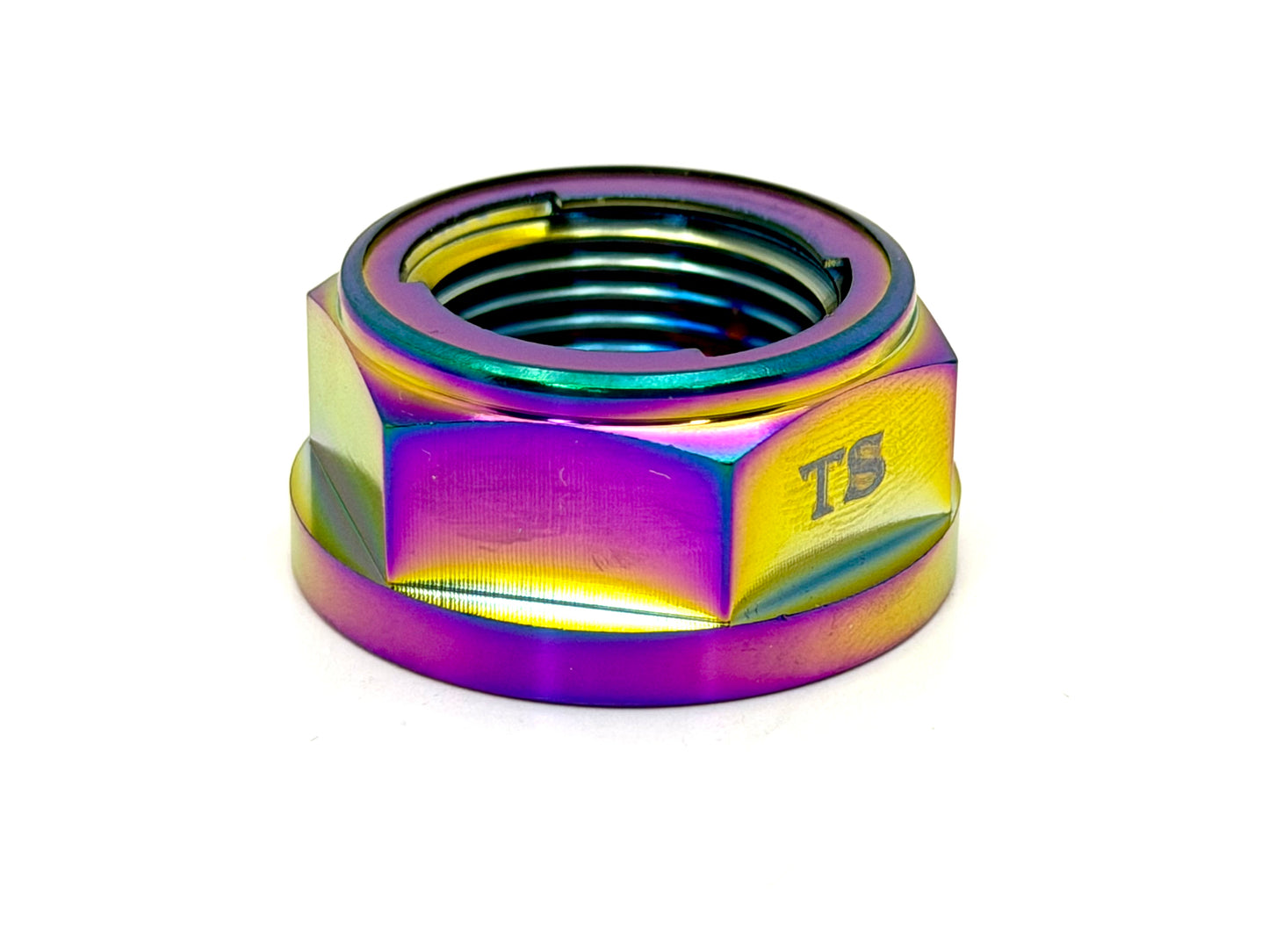 M20 Titanium Grade 5 6AL-4V DIN 6923 Locking Flange (31.5mm) Nut (Aerospace Grade)