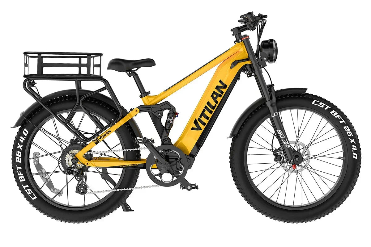 Vitilan T7PRO Full Suspension Mountain E-bike