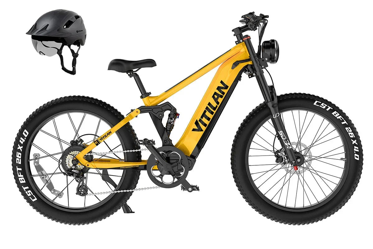 Vitilan T7PRO Full Suspension Mountain E-bike