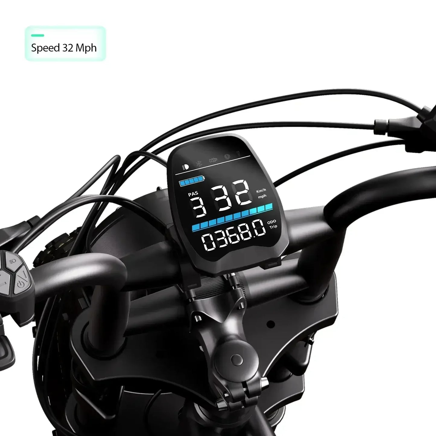 TST R002 20'' 1500W Full Suspension Moped-style Electric Bike