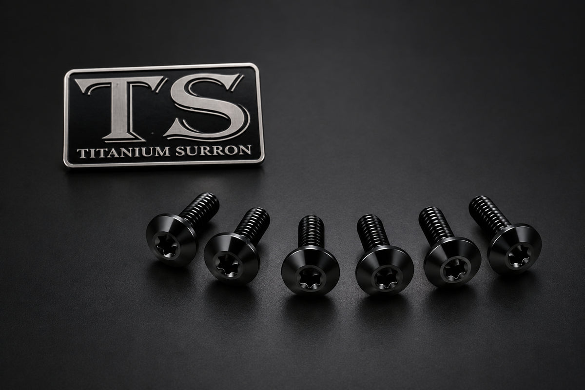 Titanium Front Rotor Bolts Altis Sigma and Boost Spacer Black