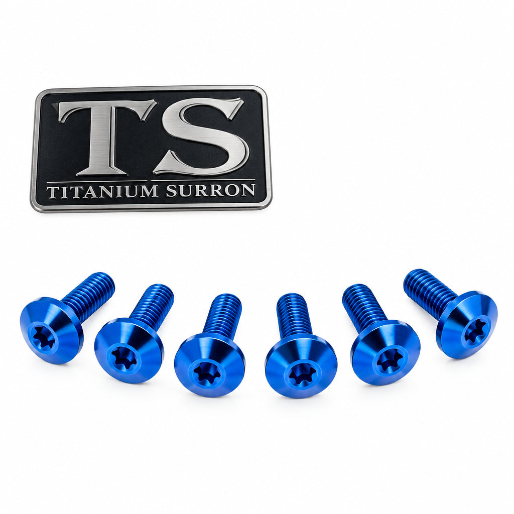 Titanium Front Rotor Bolts Altis Sigma and Boost Spacer Blue