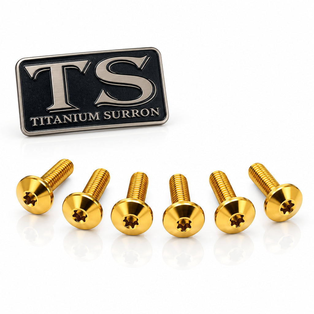 Titanium Front Rotor Bolts Altis Sigma and Boost Spacer Gold