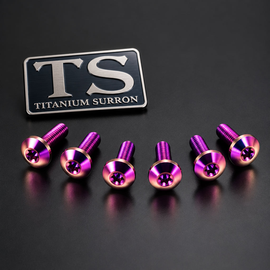 Titanium Front Rotor Bolts Altis Sigma and Boost Spacer Purple