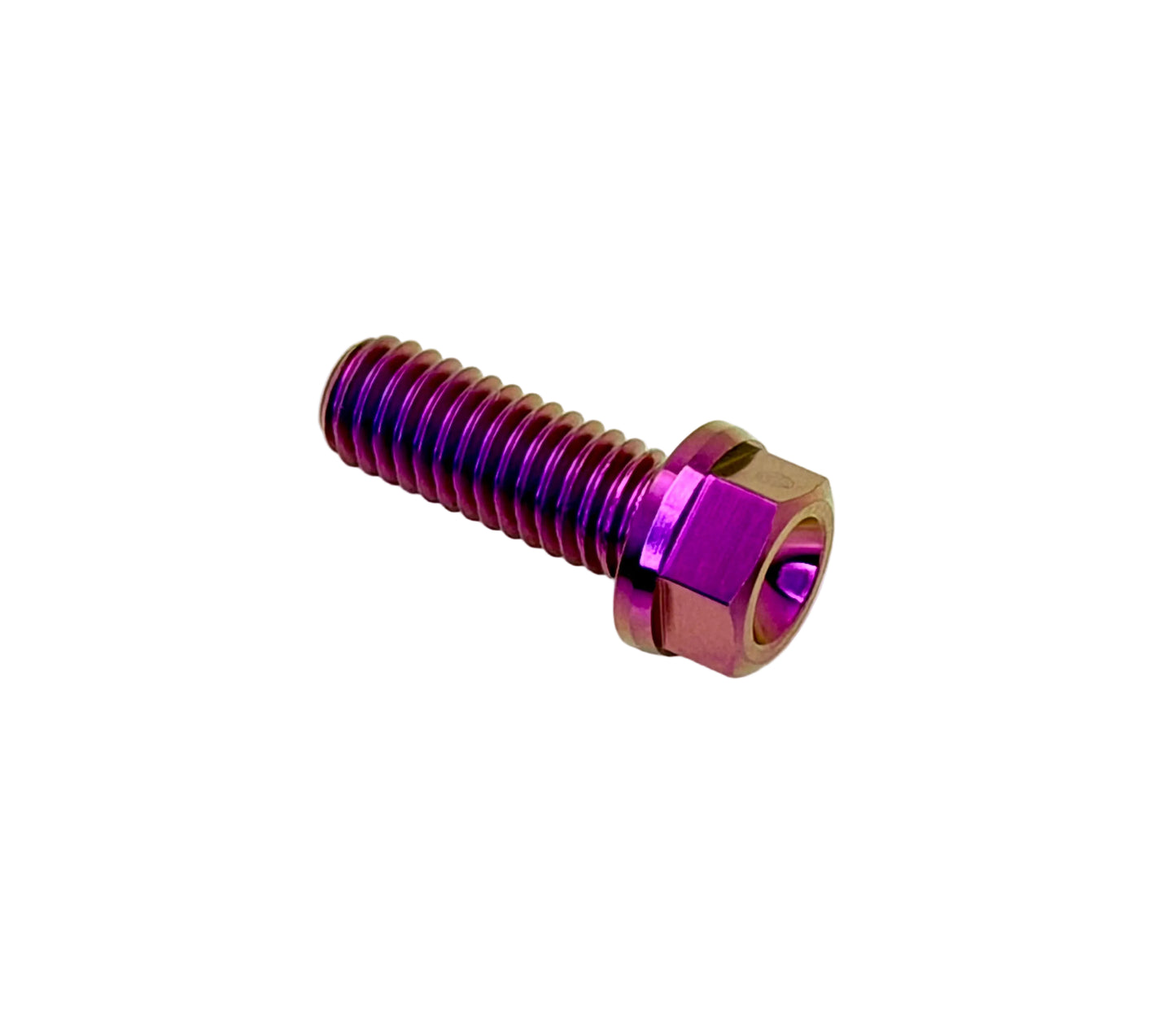 Titanium M6x1.0x15mm Hex Flange Bolt — Grade 5 Aerospace (DIN 6921)
