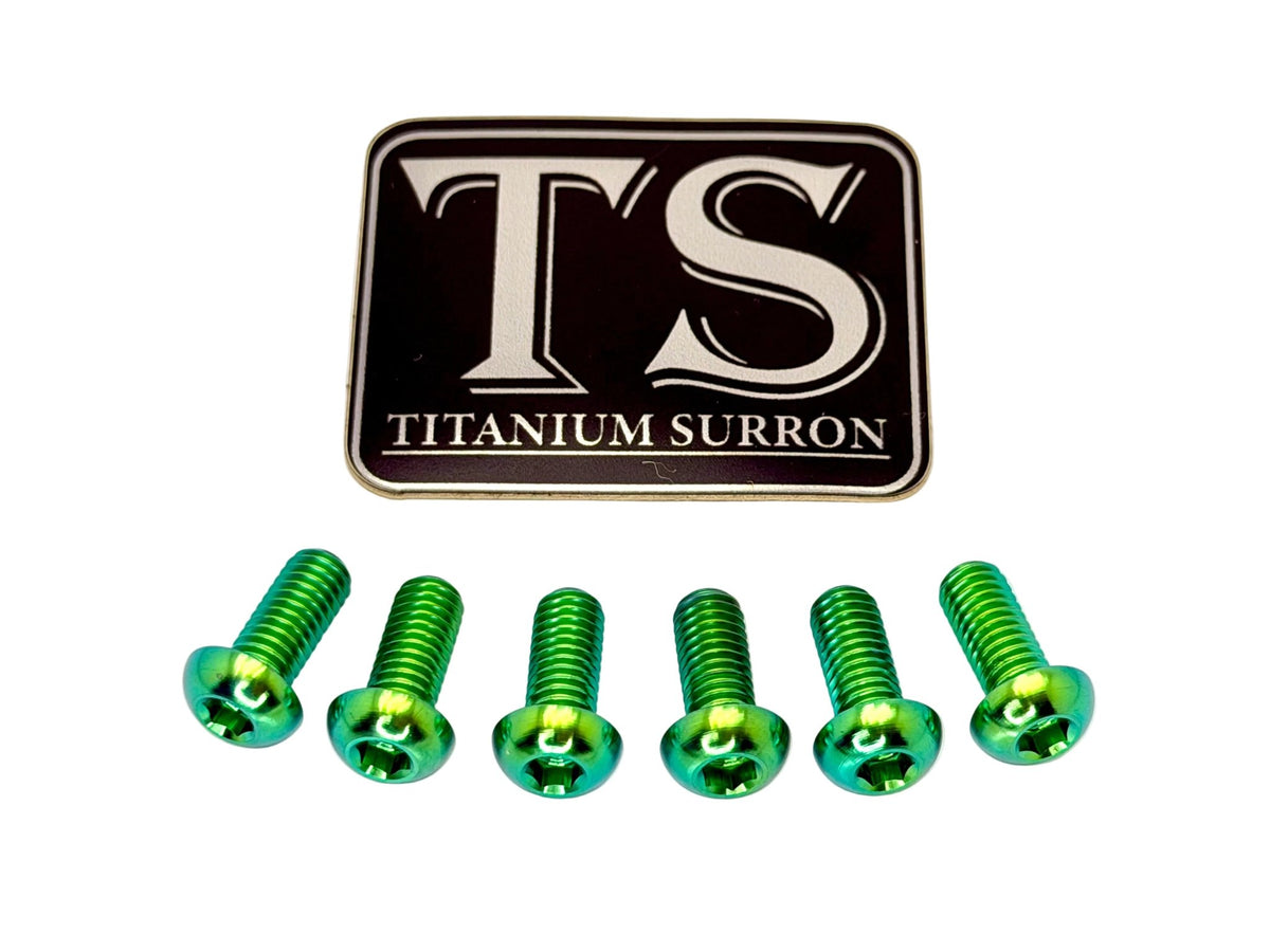 Titanium Rear Rotor Bolts - Altis Sigma and Surron Ultra Bee Green