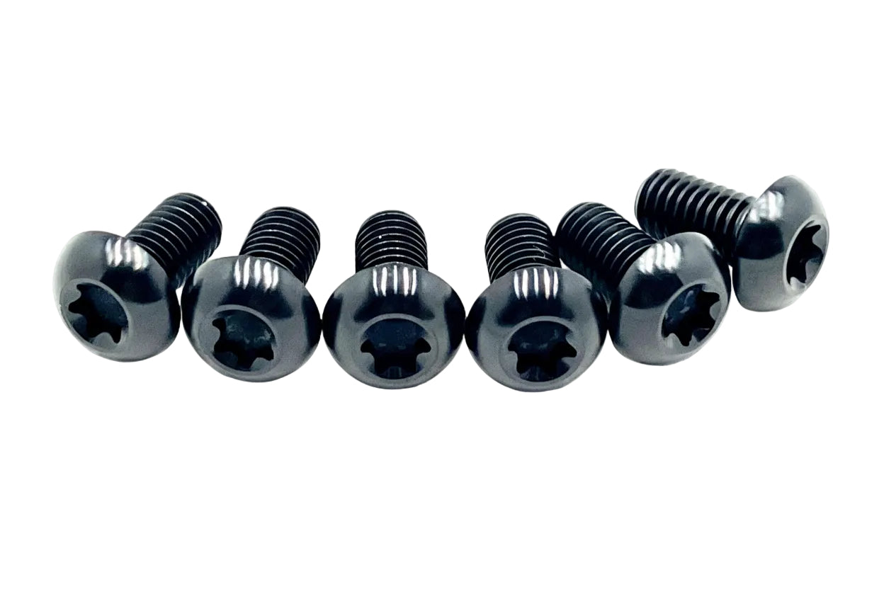 Black Titanium bolts for plastic guards on FastAce, KKE, EXT, RFloXa, Altis Sigma OEM, Manitou Dorado forks