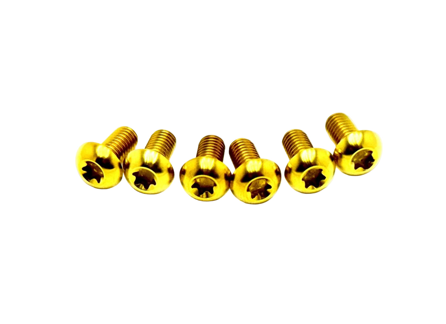 Gold Titanium bolts for plastic guards on FastAce, KKE, EXT, RFloXa, Altis Sigma OEM, Manitou Dorado forks
