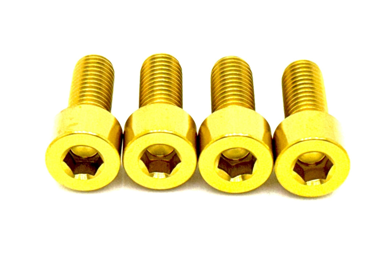 Titanium subframe bolts for e-moto in gold