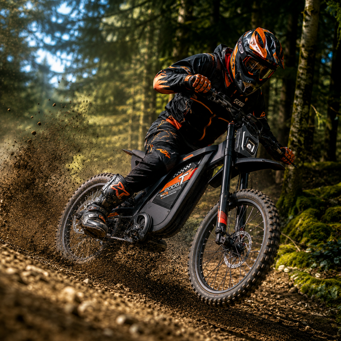 Ride Revolt T2000 dirt-bike-style electric bike - photo 6