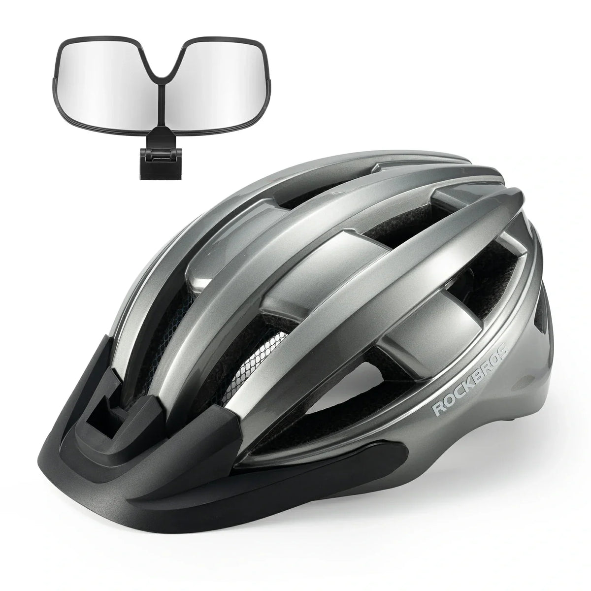 Bike Helmet with Photochromic Visor USB Rechargeable Tail Light