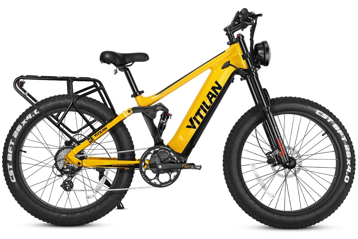 Vitilan T7PRO Full Suspension Mountain E-bike