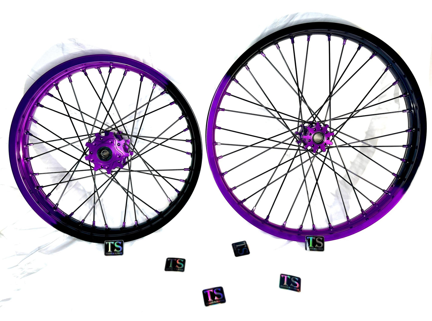 Custom Wheels Several Colors for E - Ride Pro, Surron, and Talaria