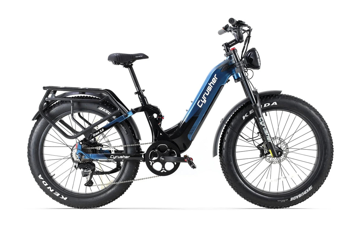 Cyrusher Trax 2.0 Step-Thru Full-Suspension E-Bike view 17