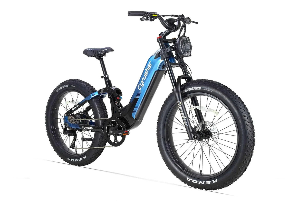Cyrusher Trax 2.0 Step-Thru Full-Suspension E-Bike view 3