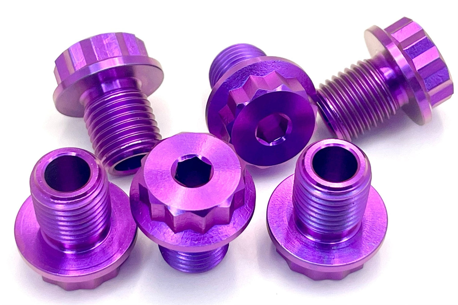 Purple FastAce Fork Axle Bolts for Surron, Talaria, 79 Bike, Rerode, E-Ride Pro, Pro SS, Segway, Stealth Bomber and more