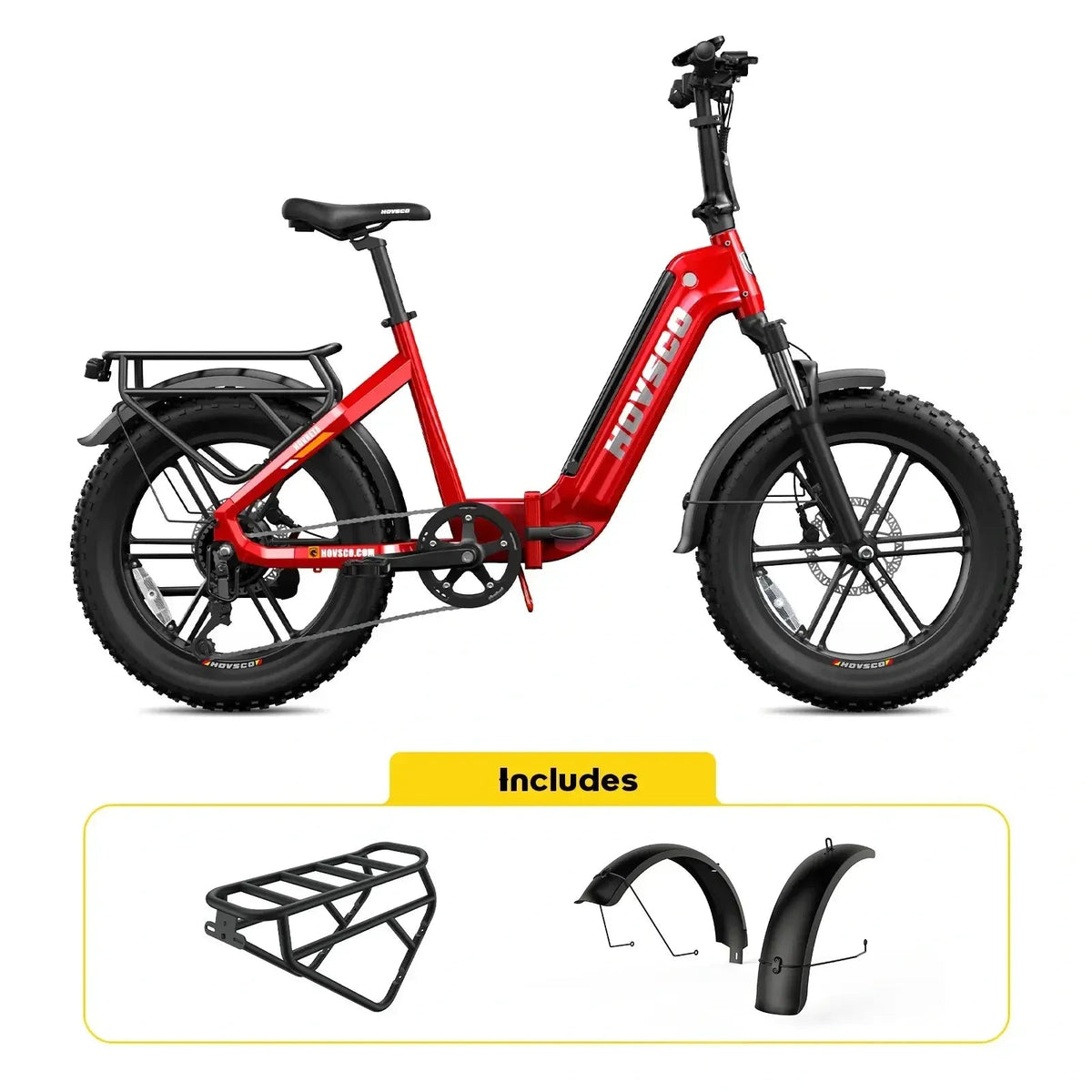 HOVSCO HovBeta 20" Foldable Fat Tire Electric Bike