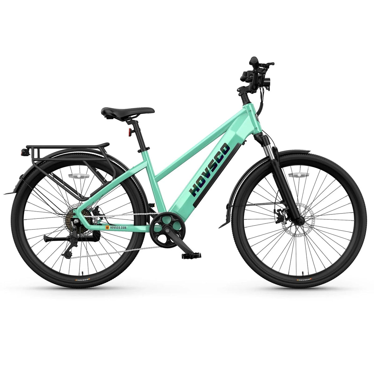 HOVSCO HovCity 27.5" Step-Thru Cruiser Electric Bike For Adults