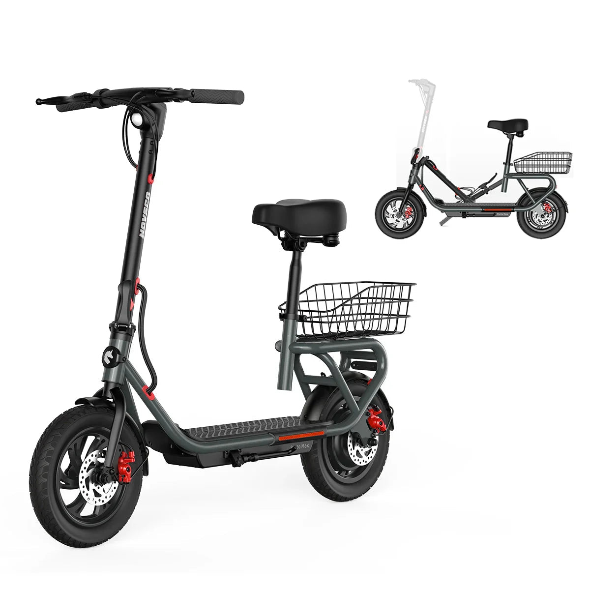 HOVSCO Porto Max Electric Scooter For Commute & Grocery Shopping