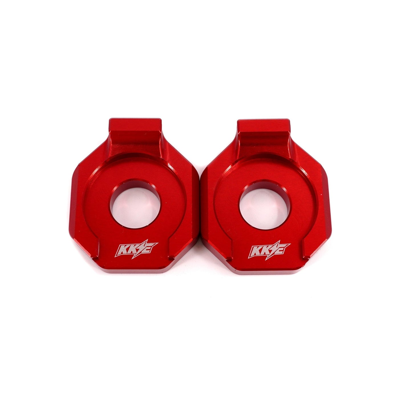 KKE Axle Chain Adjuster Blocks Rawrr Mantis, Mantis X Black and Red