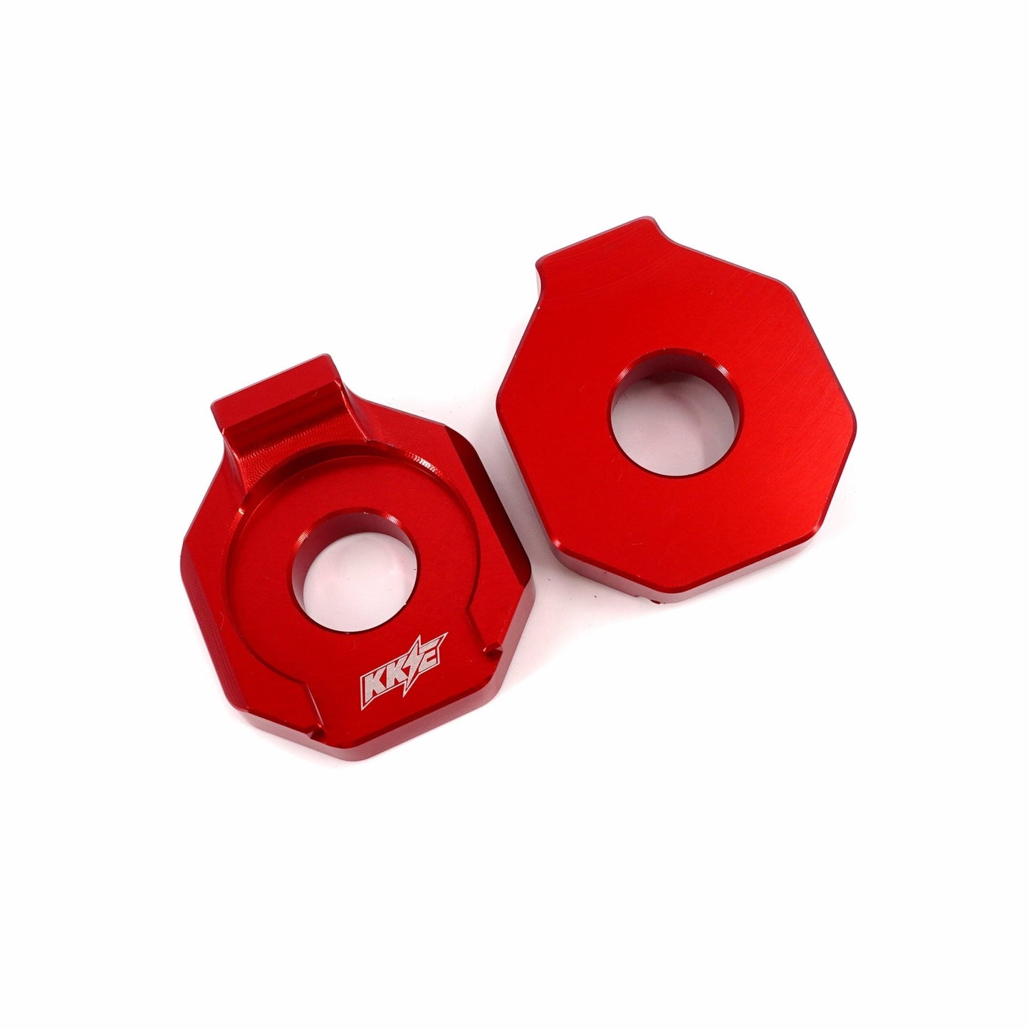 KKE Axle Chain Adjuster Blocks Rawrr Mantis, Mantis X Black and Red