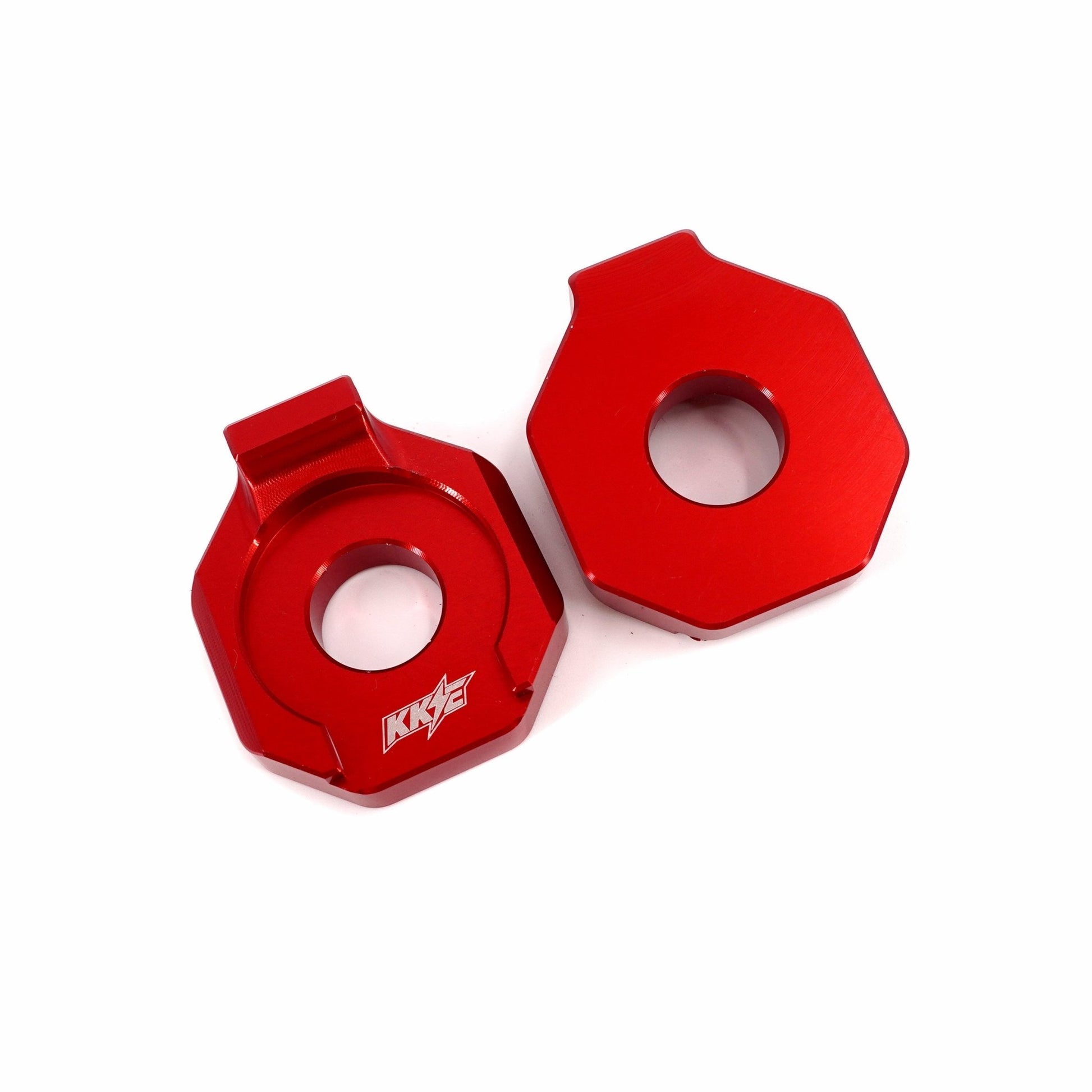 KKE Axle Chain Adjuster Blocks Rawrr Mantis, Mantis X Black and Red
