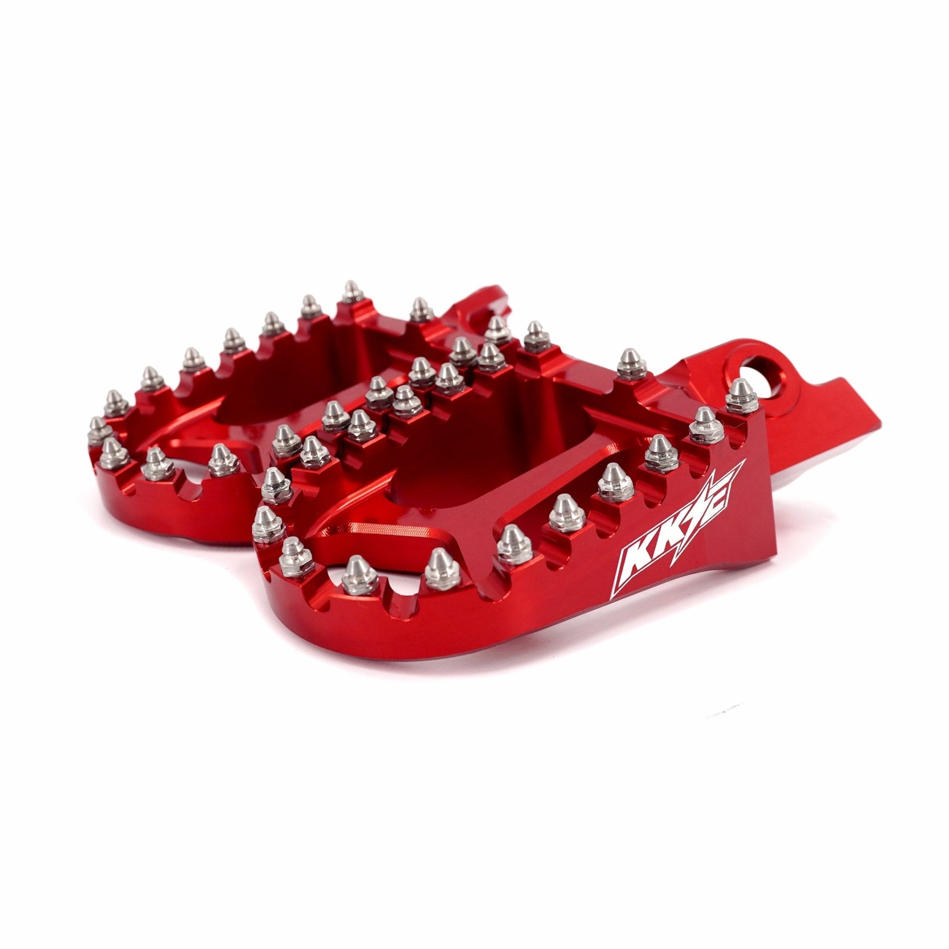 KKE Footpegs Billet For Rawrr Mantis, Mantis X, Red and Black