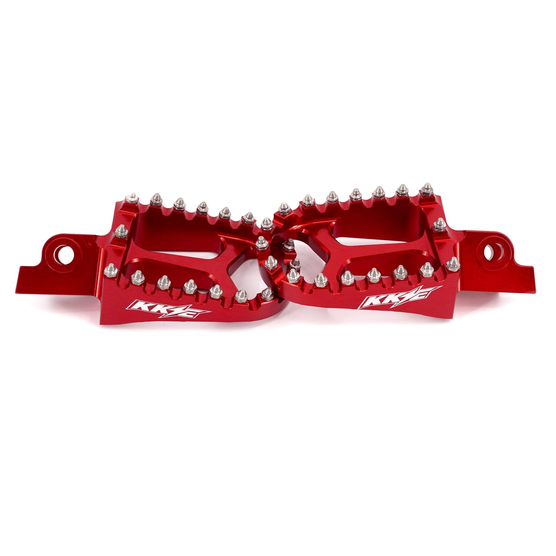 KKE Footpegs Billet For Rawrr Mantis, Mantis X, Red and Black
