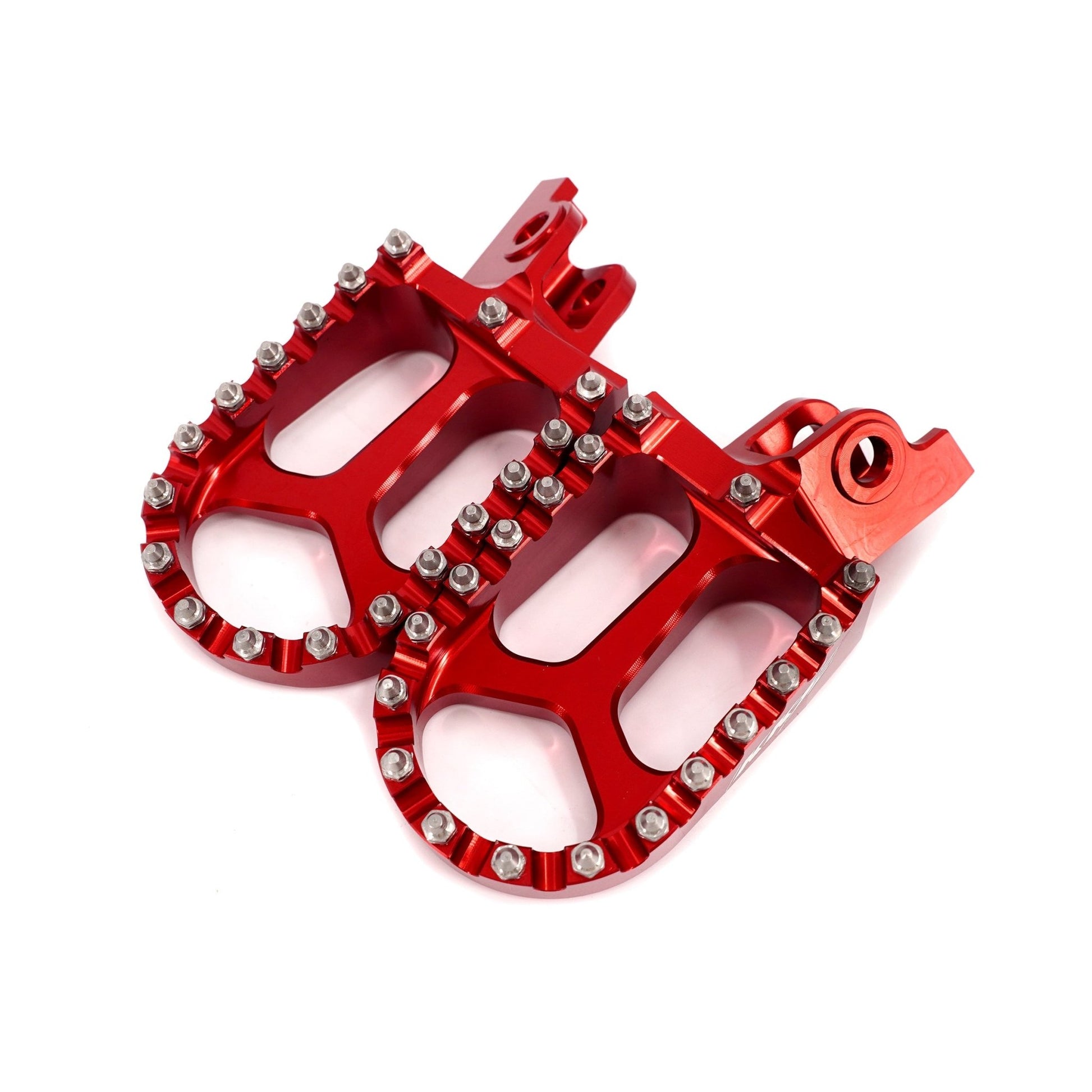 KKE Footpegs Billet For Rawrr Mantis, Mantis X, Red and Black