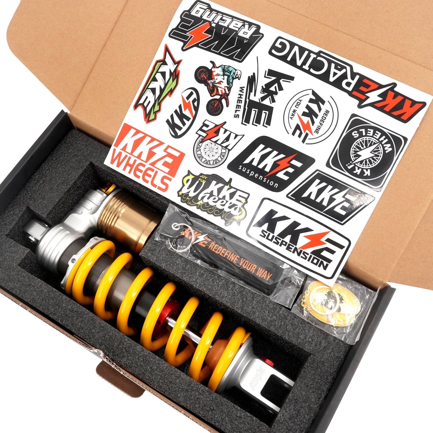 KKE Upgraded Rear Suspension Shock Spring Absorber for SurRon Ultra Bee Electric Dirt Bike in Different Color Available