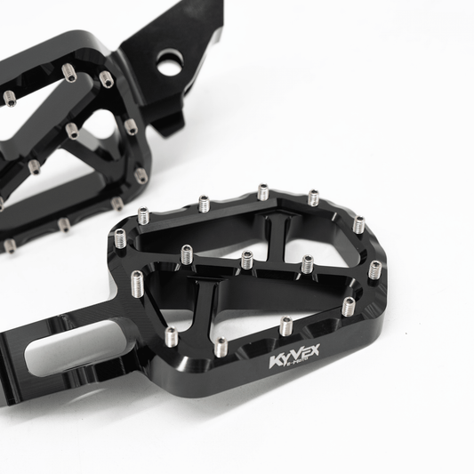 KyVex Billet Wide Foot Pegs - Ultra Bee Compatible
