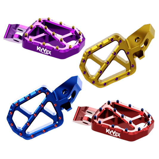 KyVex Billet Wide Foot Pegs - Ultra Bee Compatible