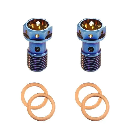 M10 x 1.00 Titanium Banjo Bolt – Grade 5 ( 2 pack )