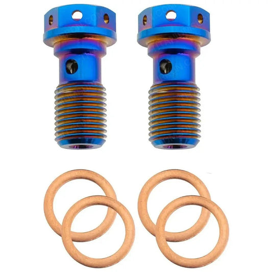 M10 x 1.25 Titanium Banjo Bolt – Grade 5 ( 2 pack )