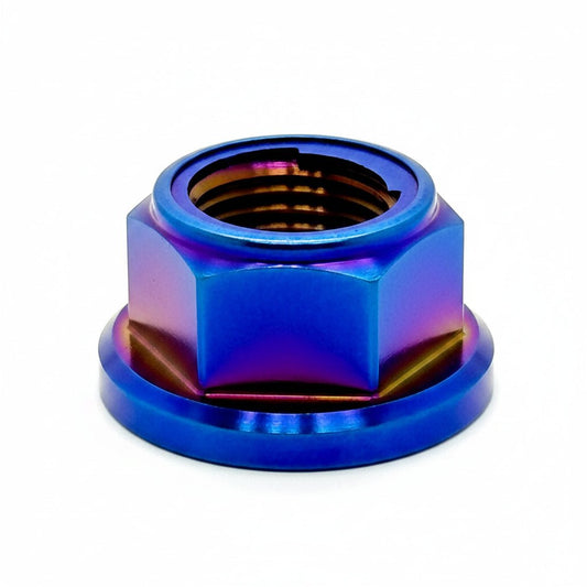 M12 Titanium Grade 5 6AL-4V DIN 6923 Locking Flange Nut (11mm Height) (Aerospace Grade)
