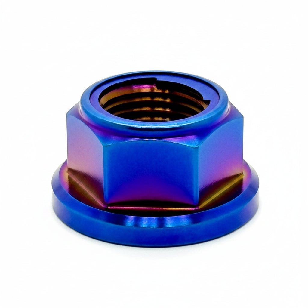 M14 Titanium Grade 5 6AL-4V DIN 6923 Locking Flange Nut (Aerospace Grade)