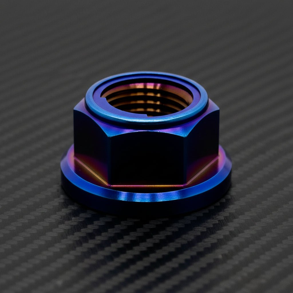 M16 Titanium Grade 5 6AL-4V DIN 6923 Locking Flange Nut (Aerospace Grade)